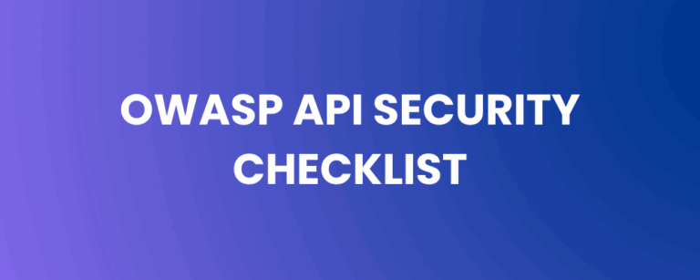 OWASP API Security Checklist